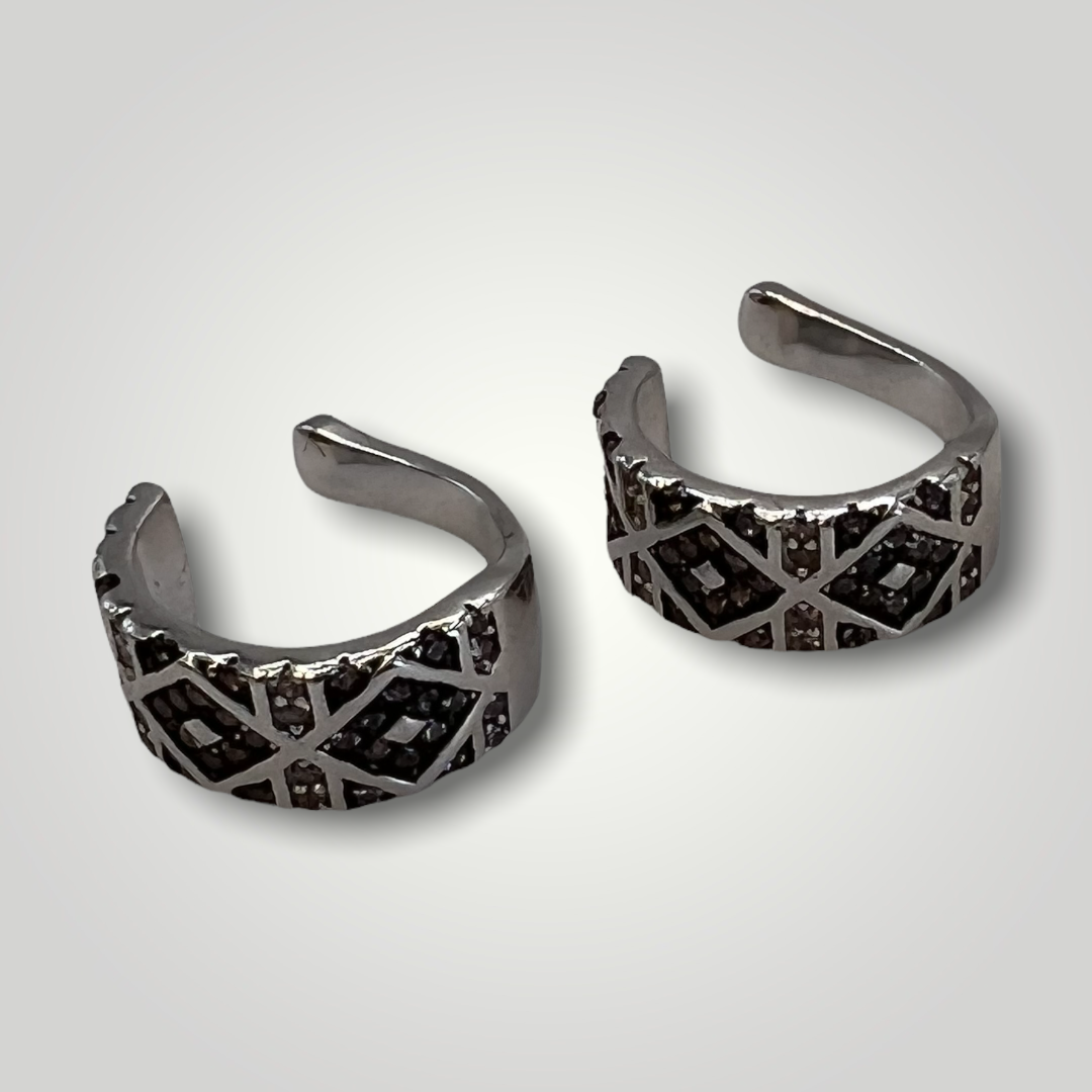 Solid Sterling Silver, 14K Rose Gold Hook French Earrings