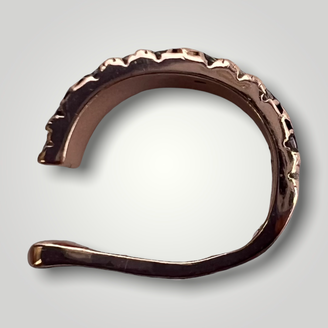 Solid Sterling Silver, 14K Rose Gold Hook French Earrings