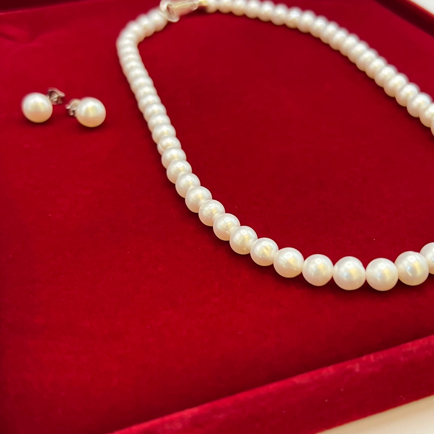 Real Pearl Sterling Silver Earinngs