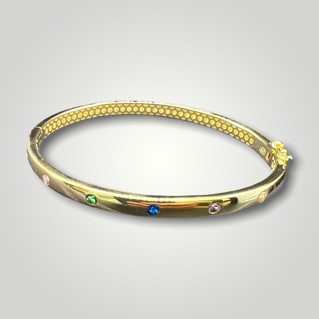 Sterling Silver 18K Gold Plated Bracelet