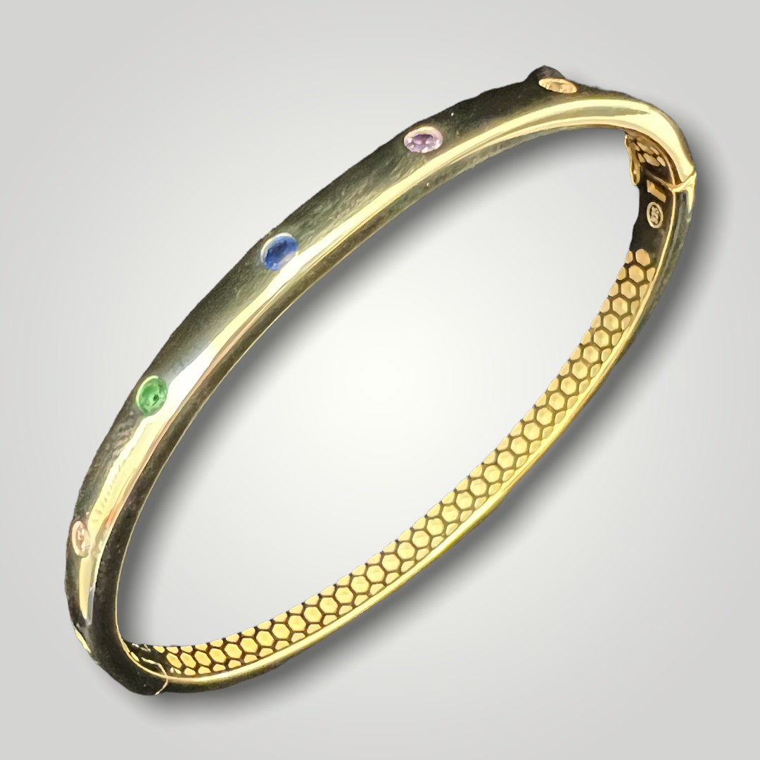 Sterling Silver 18K Gold Plated Bracelet