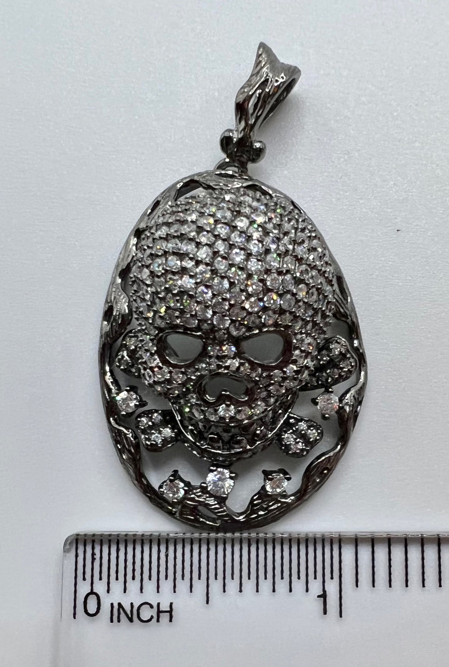 Sterling Silver Skull Pendant