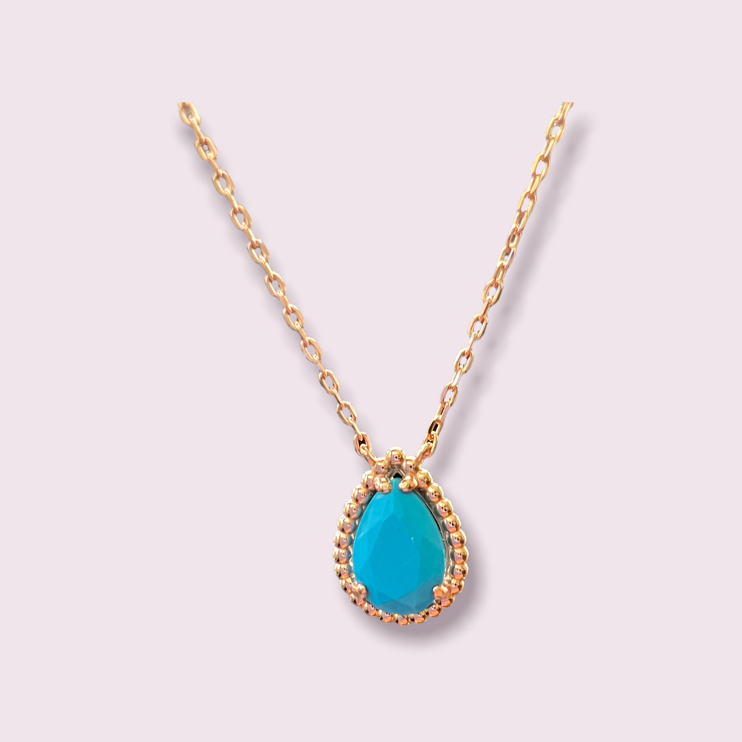 Blue, Red Pendant Sterling Silver Necklace
