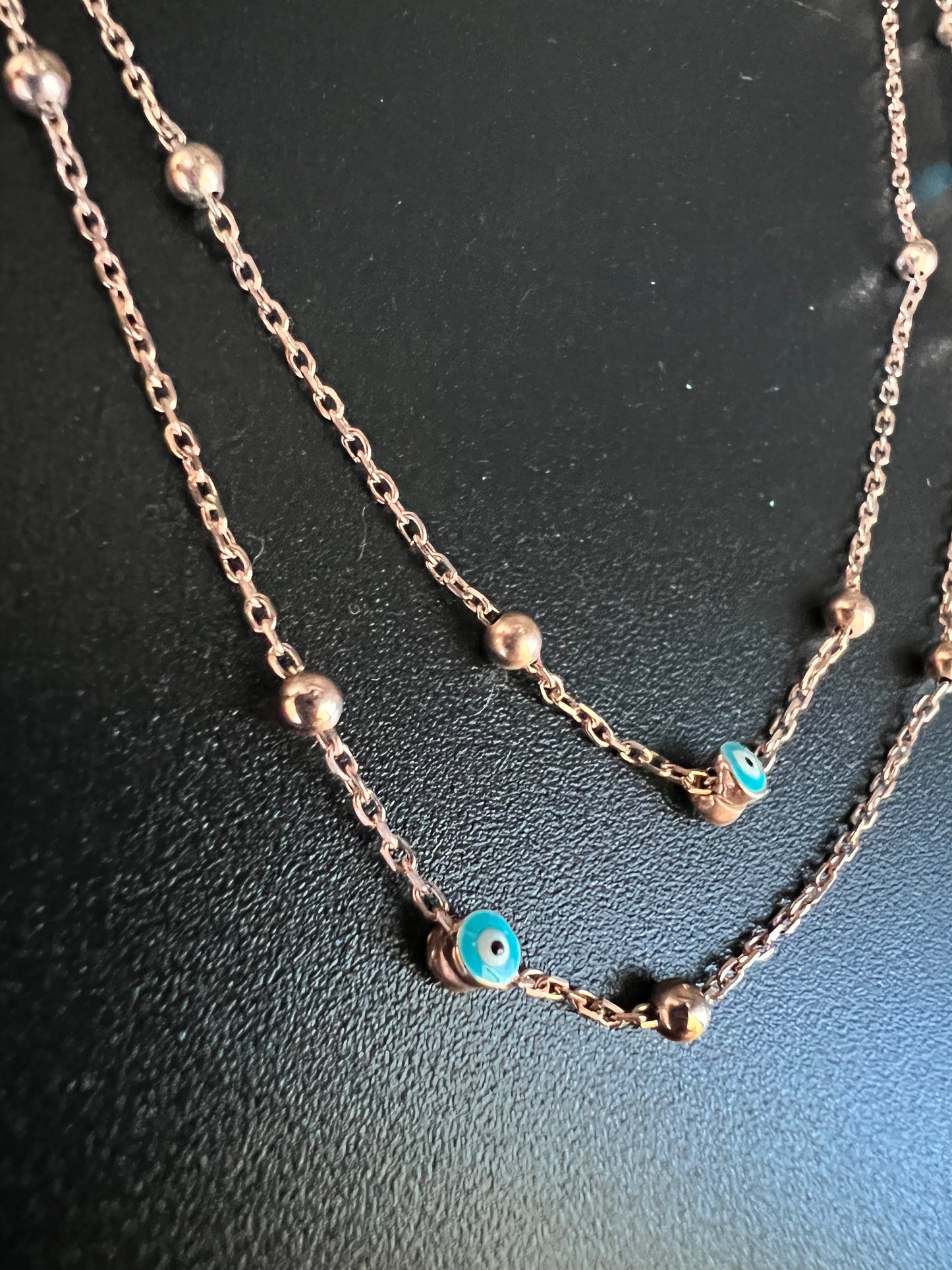 Rose Gold Evil Eye Protector