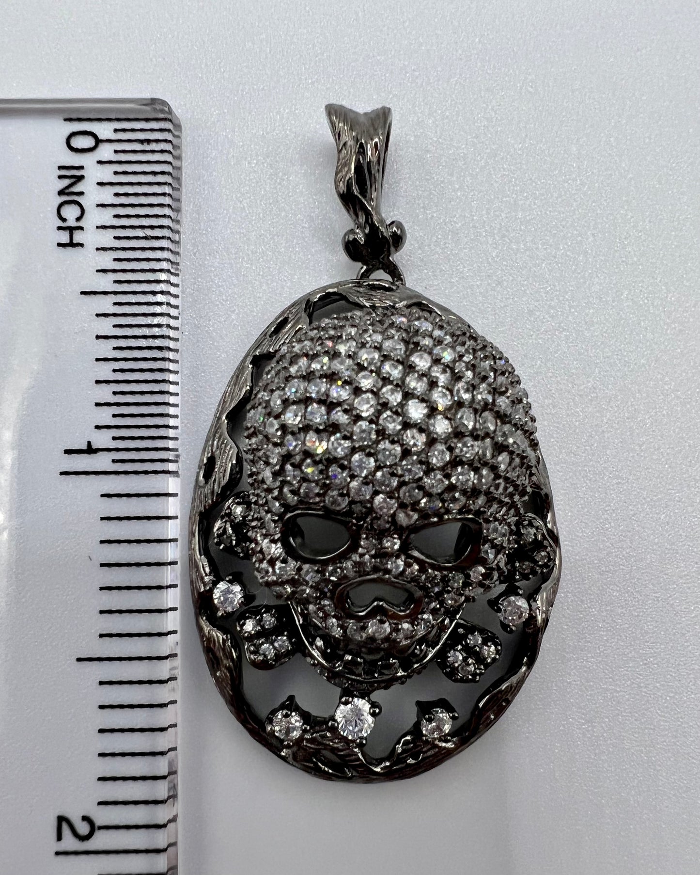 Sterling Silver Skull Pendant