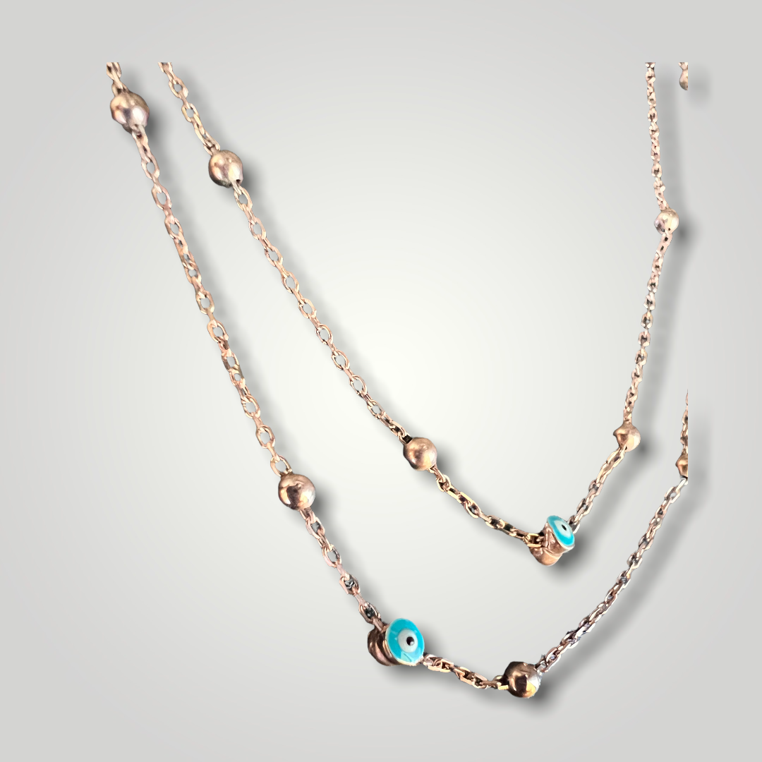Rose Gold Evil Eye Protector