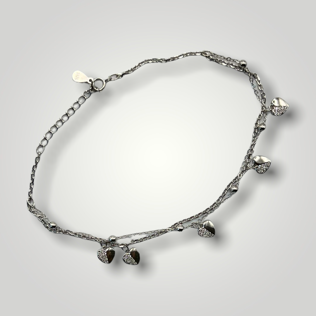 Hanging Hearts Bracelet