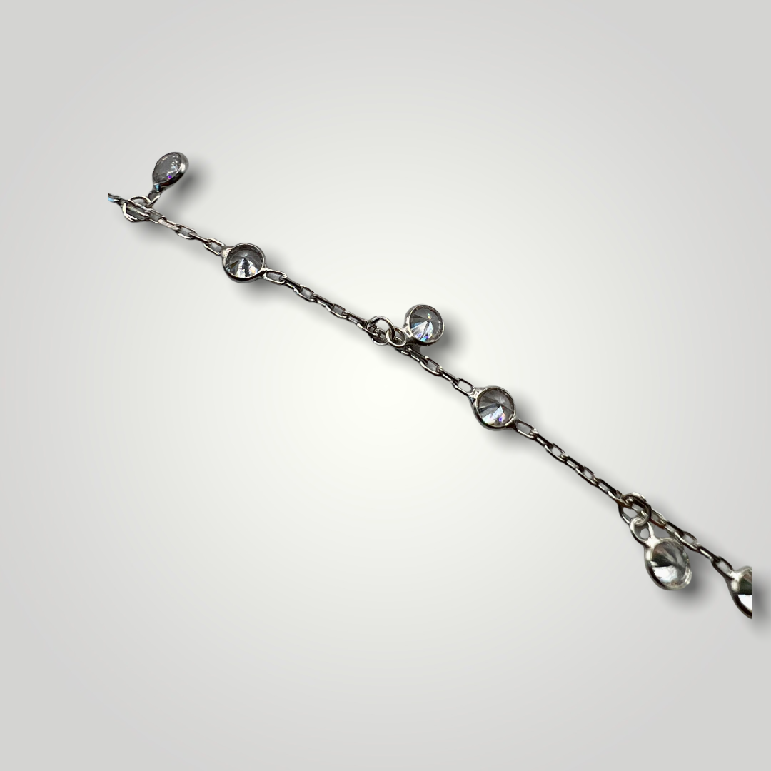 Around The Back Sterling Silver Body Chain Bracelet