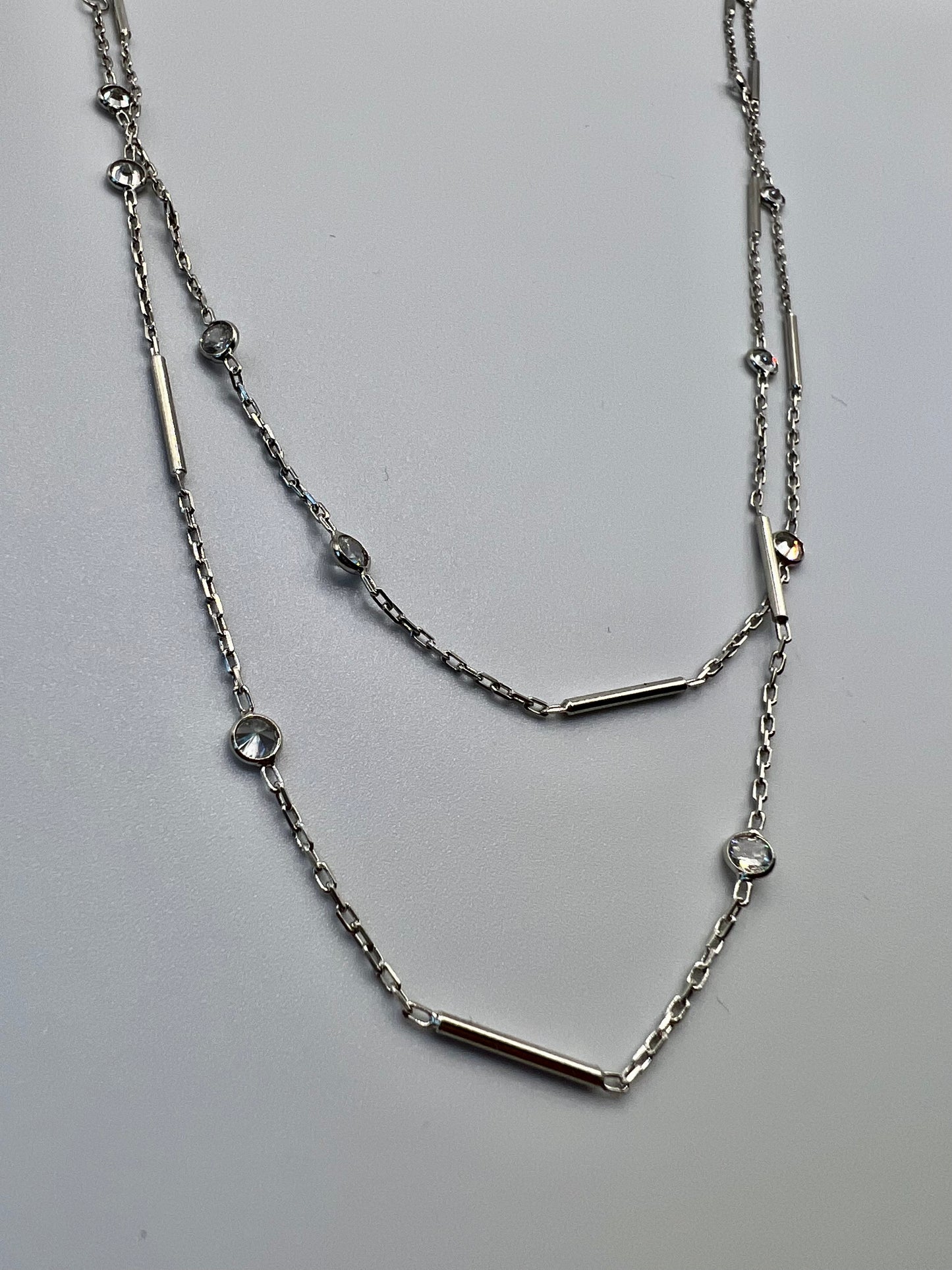 Long Sterling Silver Necklace