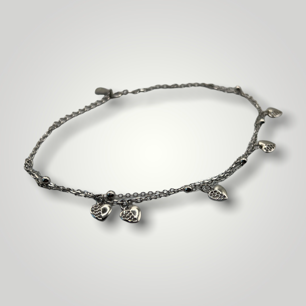 Hanging Hearts Bracelet