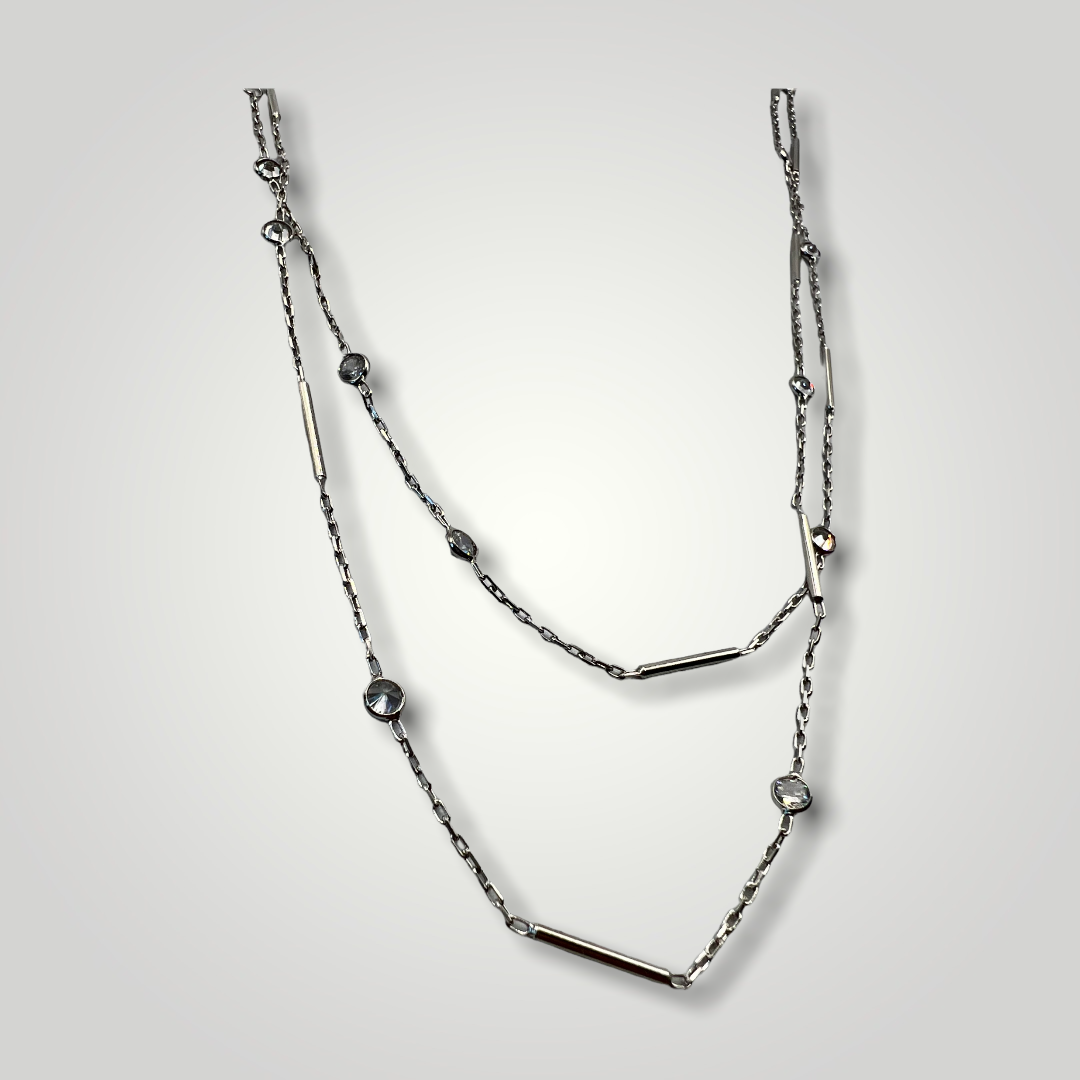 Long Sterling Silver Necklace