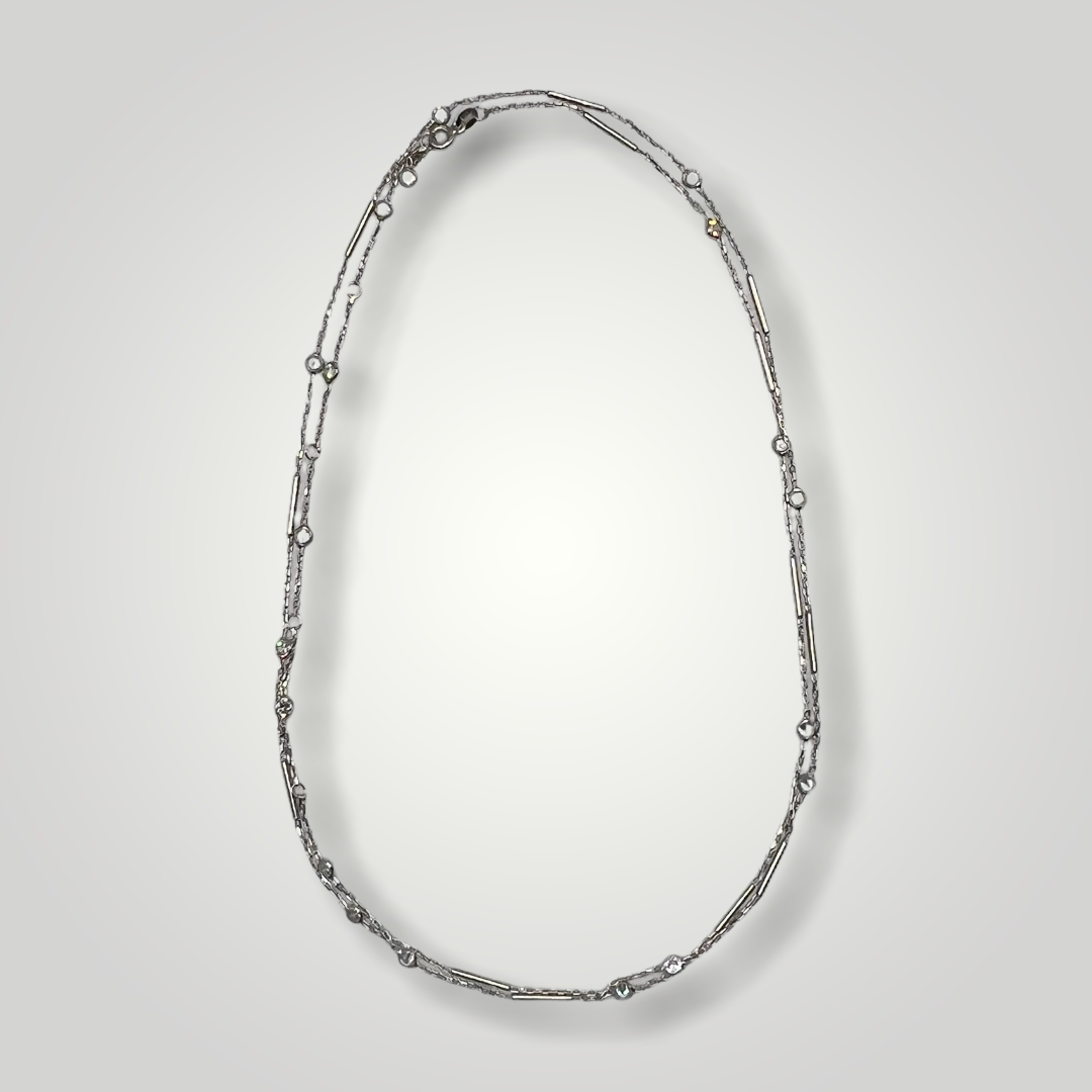 Long Sterling Silver Necklace