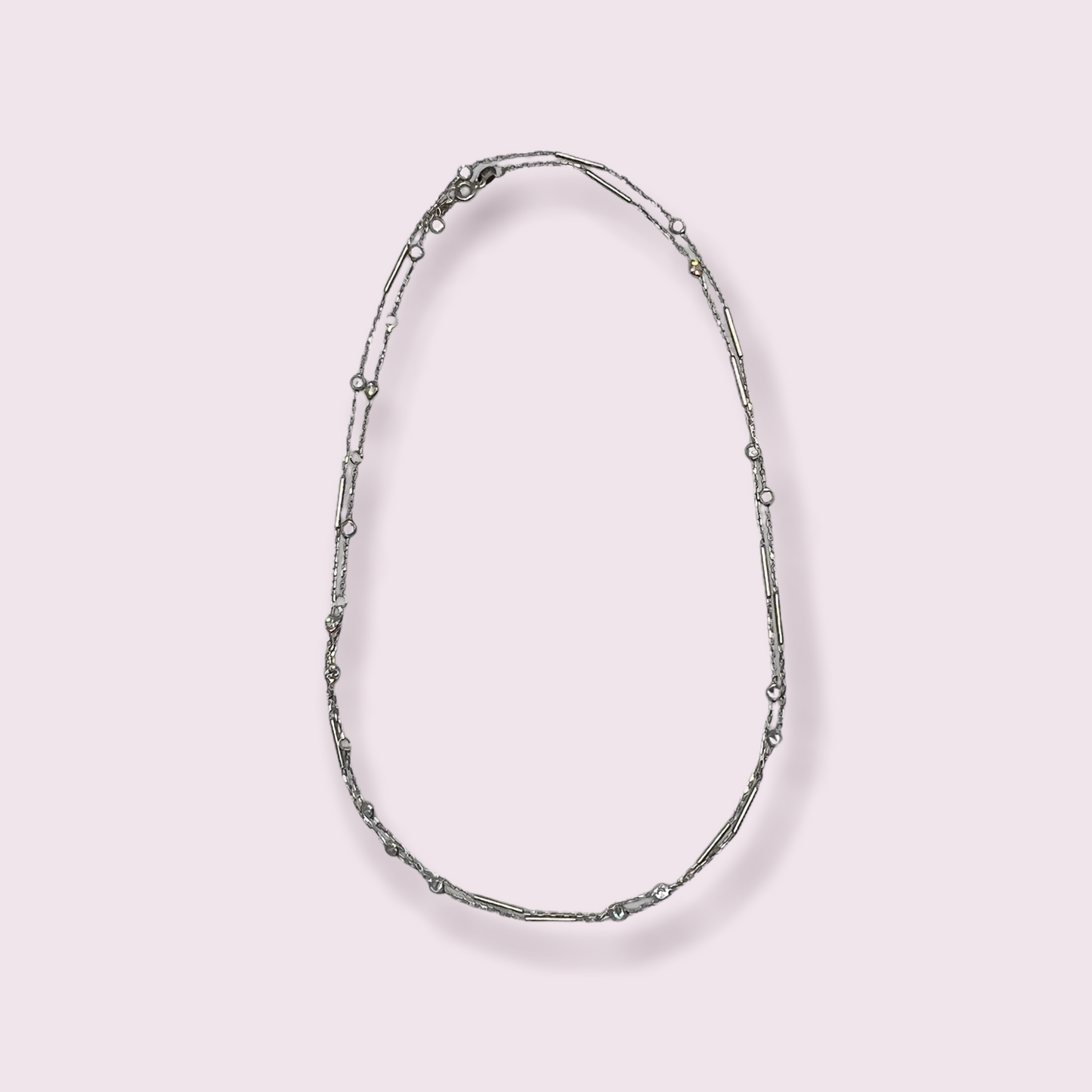 Long Sterling Silver Necklace