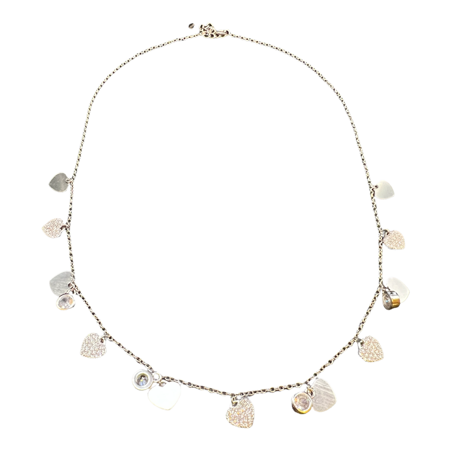Hearts Of Luck Sterling Silver Necklace