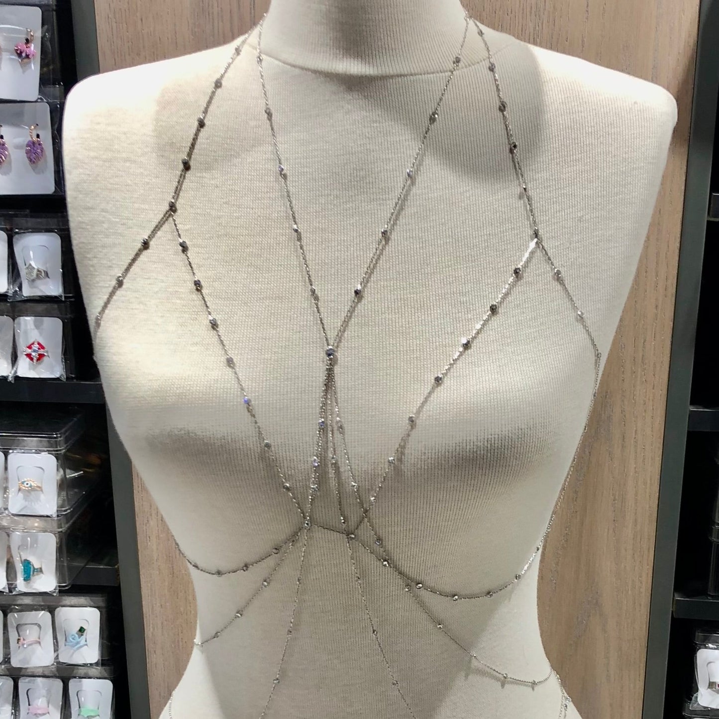 Sterling Silver Body Chain Necklace