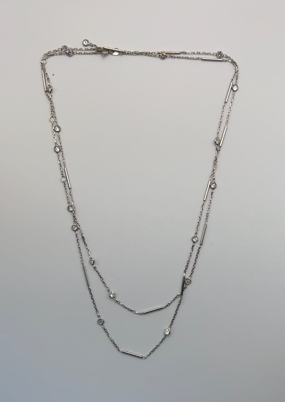Long Sterling Silver Necklace