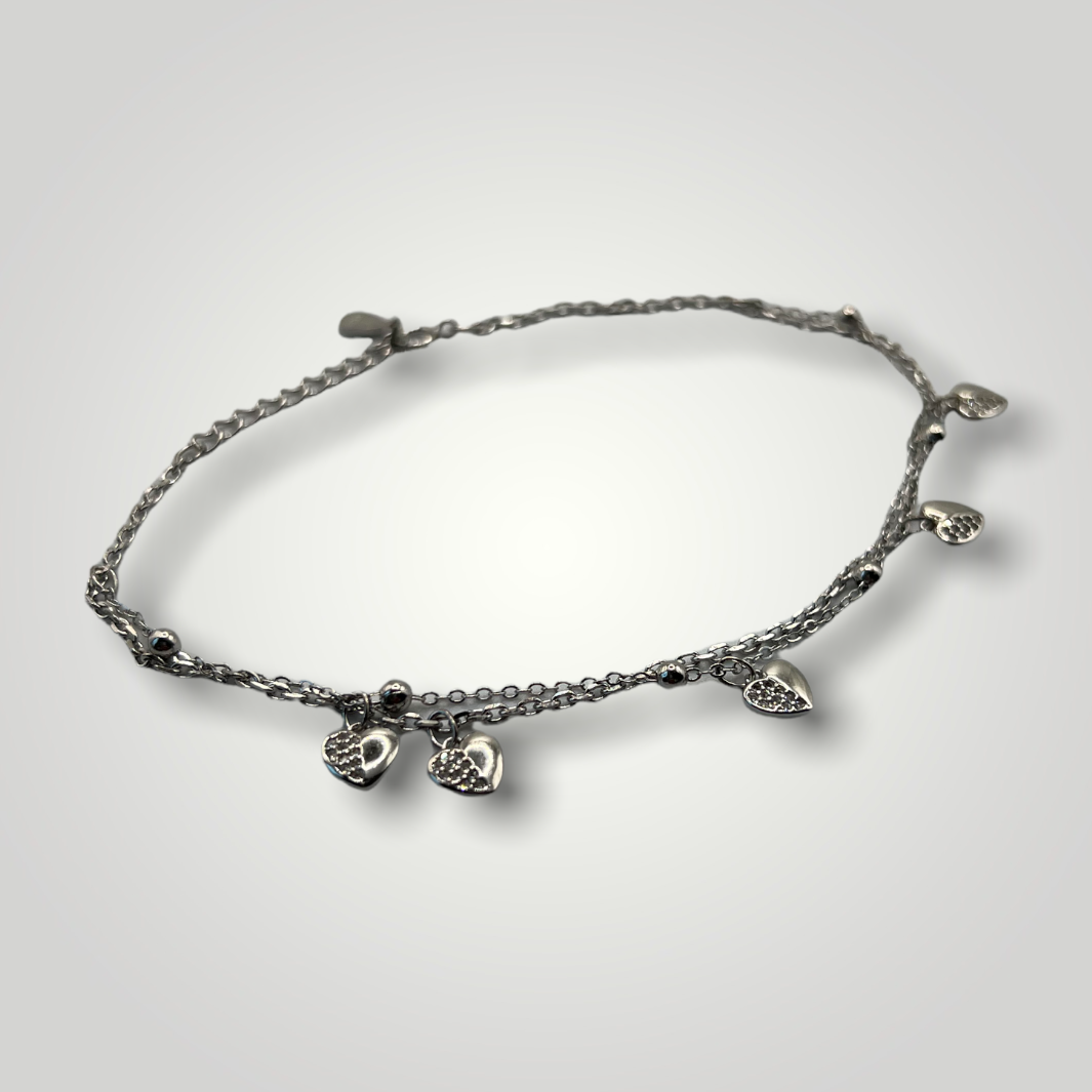 Fashion Jewelry 925 Sterling Silver Charm Hanging Shoe Bag Chain Bracelet  For Women Gift - Walmart.com